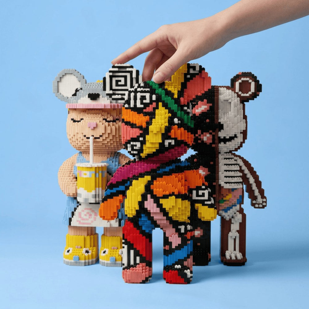 BRIXBÄR Riesen-Bär zum Bauen – 43 cm