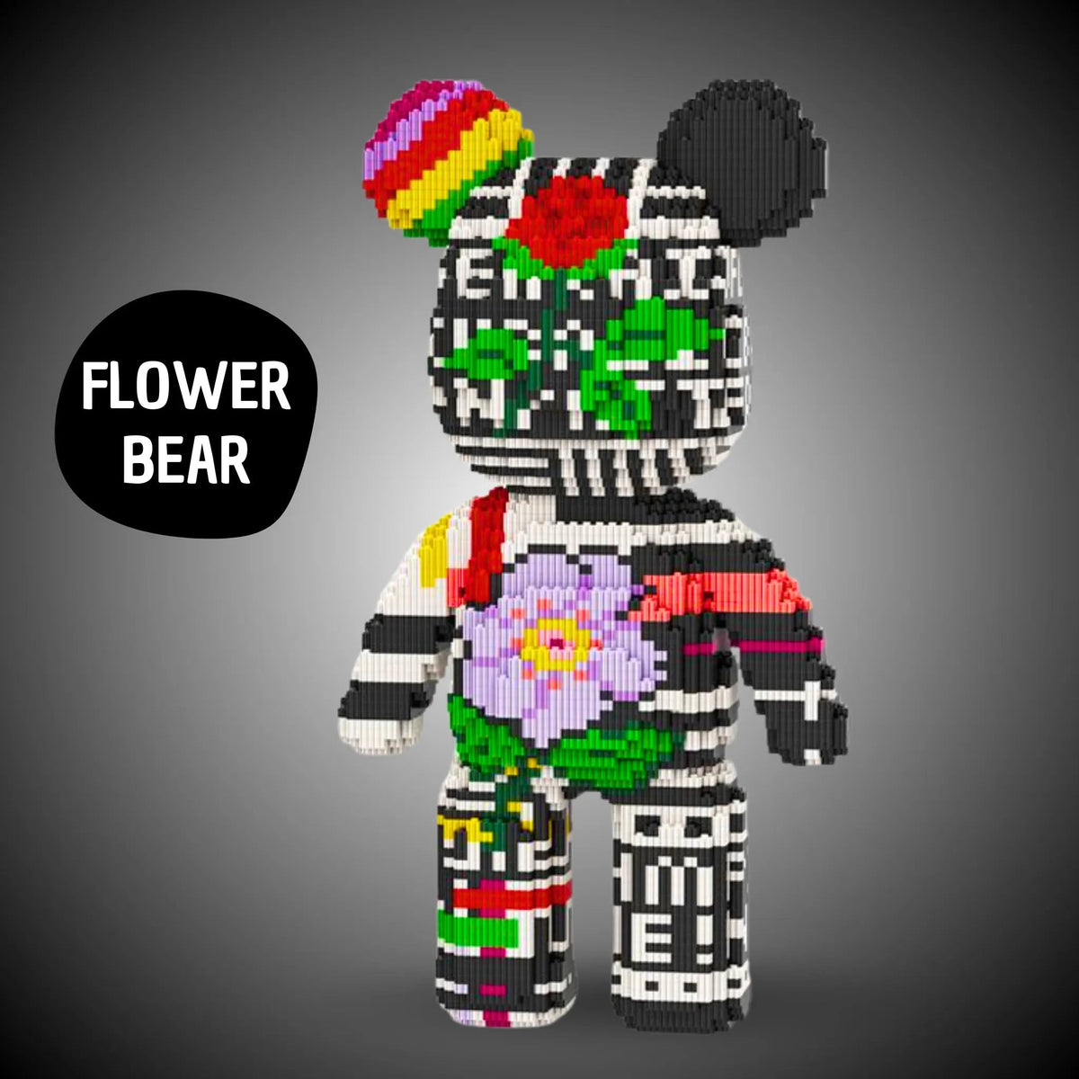 BRIXBÄR Riesen-Bär zum Bauen – FLOWER BEAR