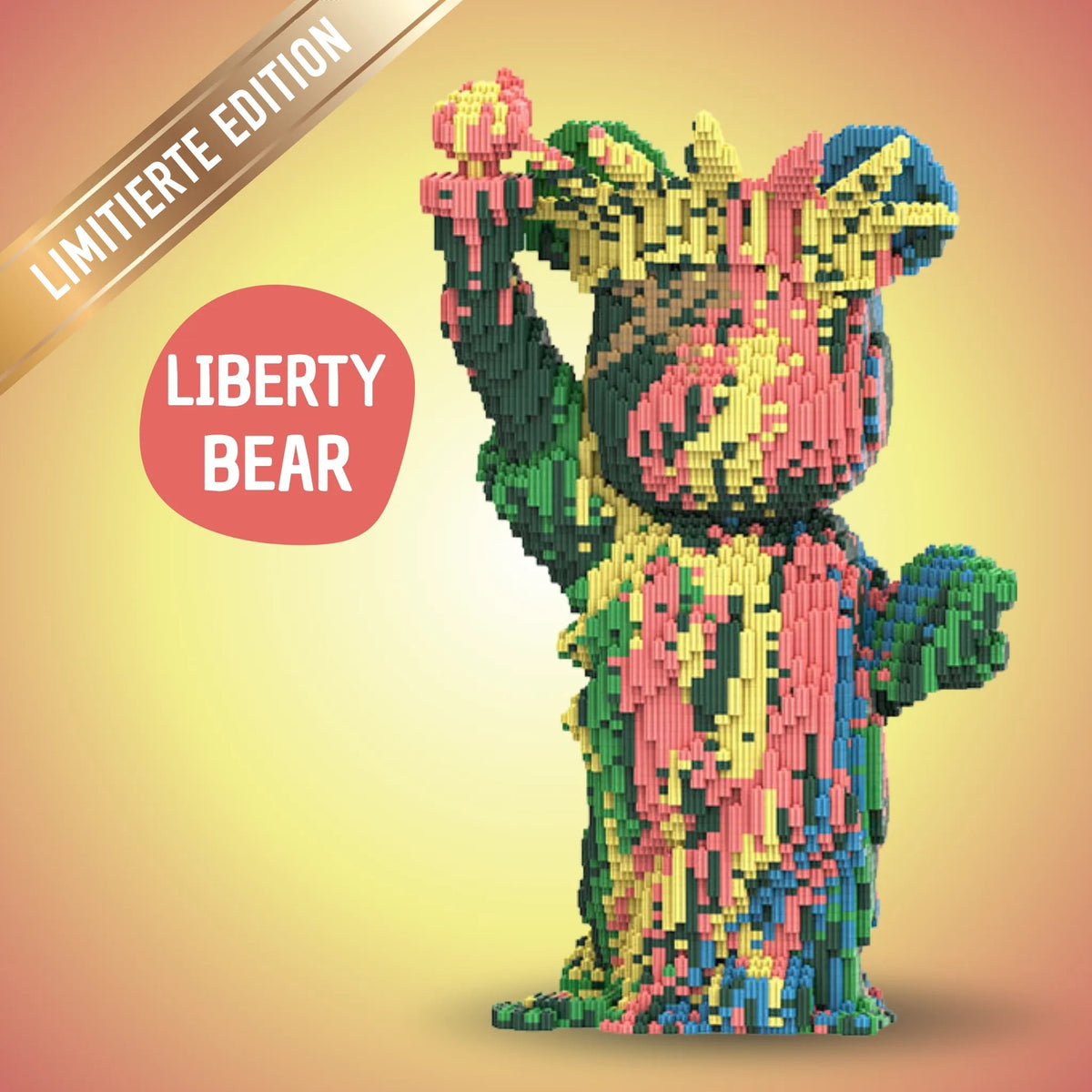 BRIXBÄR Riesen-Bär zum Bauen – LIBERTY BEAR