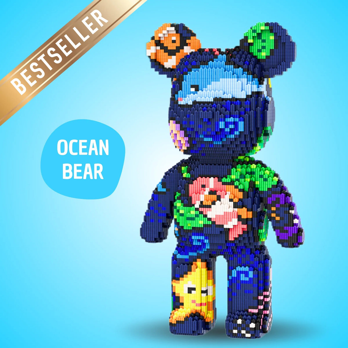 BRIXBÄR Riesen-Bär zum Bauen – OCEAN BEAR
