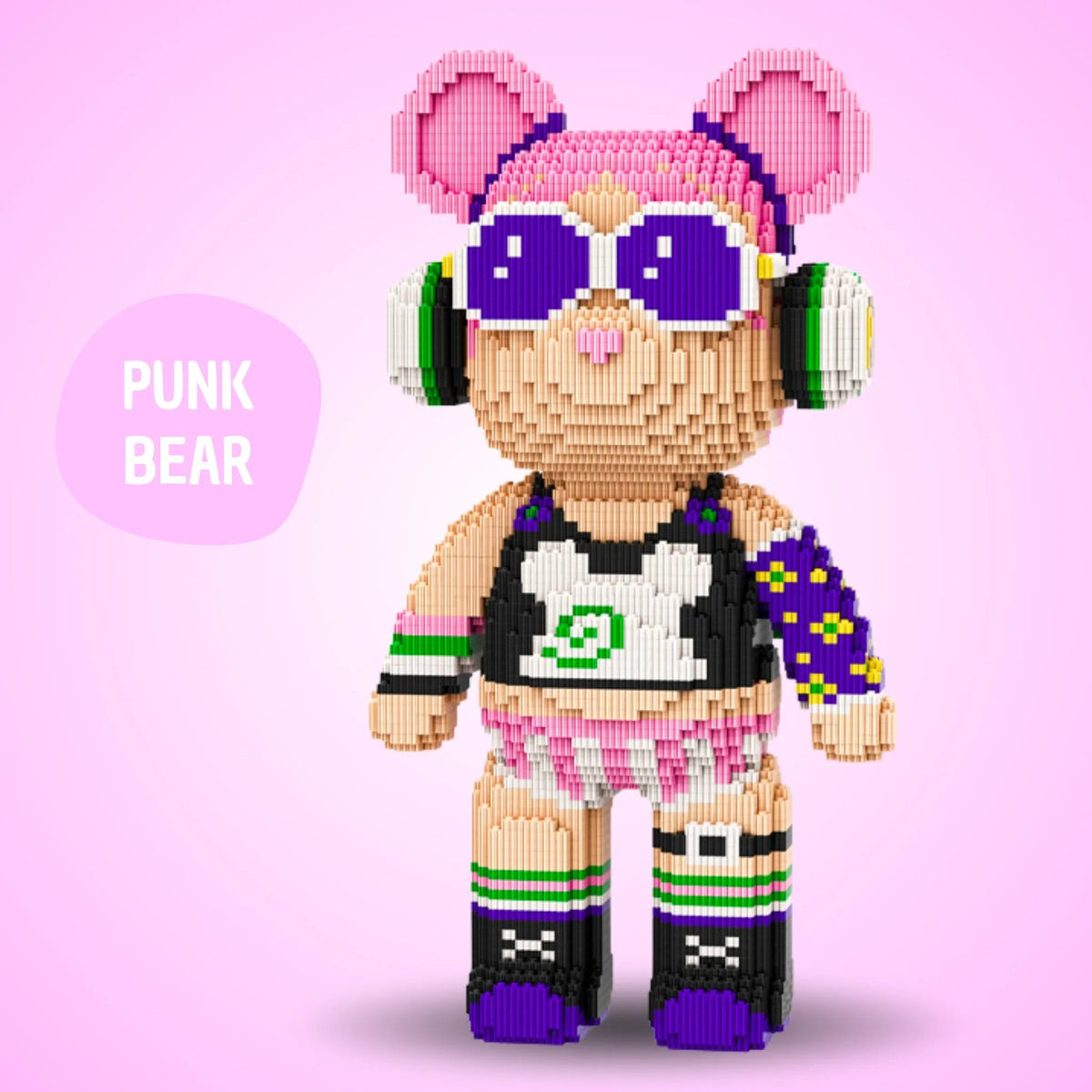 BRIXBÄR Riesen-Bär zum Bauen – PUNK BEAR